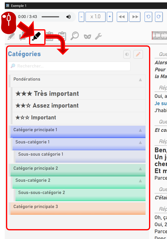 mode catégories