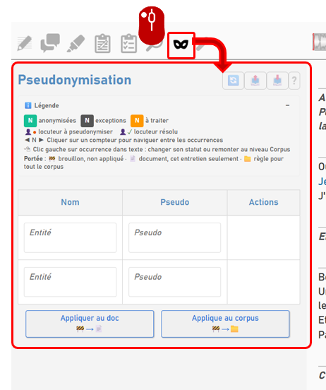 Pseudonymiser les locuteurs